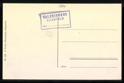 AK Valeriehaus im Nassfeld, Ansicht mit Marterl