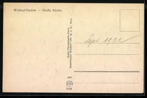 AK Bad Gastein, Partie am Badehaus Gruber-Mieth