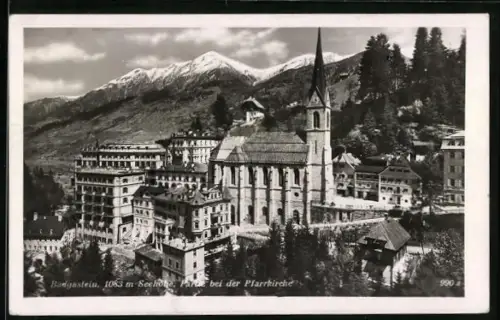 AK Badgastein, Partie bei der Pfarrkirche