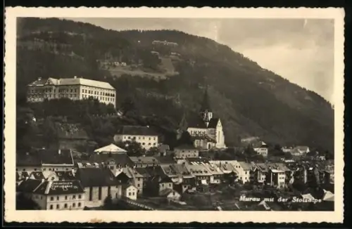 AK Murau, Totalansicht mit Stolzalpe