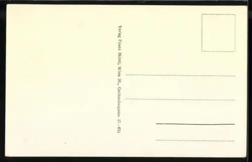 AK Steinbach an der Steyr, Blick zum Ort über den Fluss