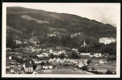 AK Murau /Oberstmk., Gesamtansicht aus der Vogelschau