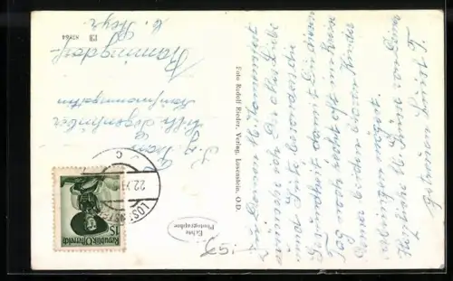 AK Laussa /O. Ö., Talblick mit Sauzahn und Schloss Kogl