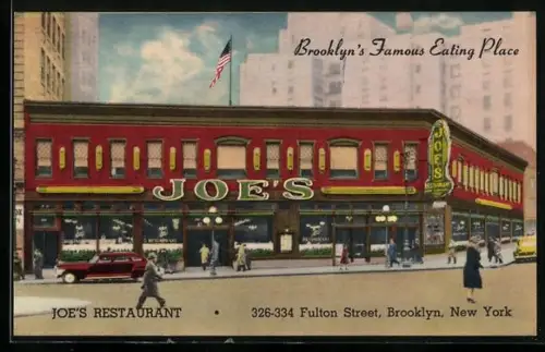 AK New York, NY, Brooklyn, Joe`s Restaurant, 326-334 Fulton Street
