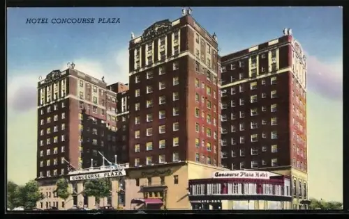 AK New York, NY, Hotel Concourse Plaza, 161st Street