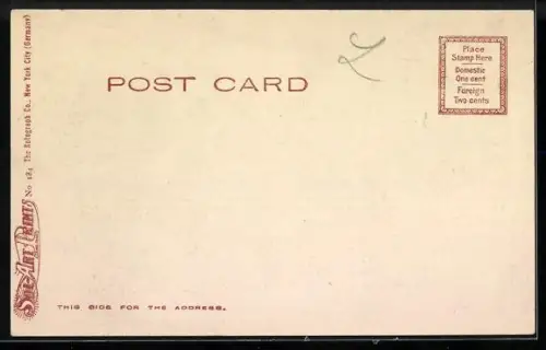 AK New York, NY, Broadway Buildings round Trinitiy Church