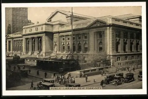 AK New York, NY, Public Library, 5th Ave. and 41st St.