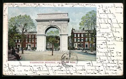 AK New York, NY, Washington Memorial Arch