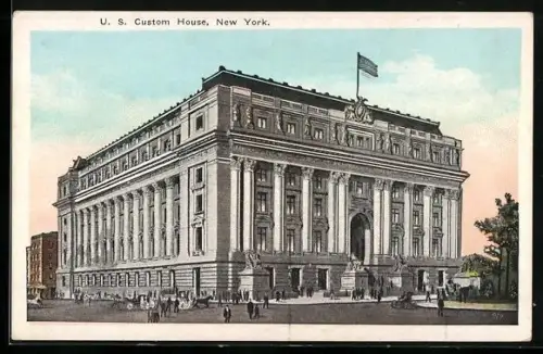 AK New York, NY, U. S. Custom House