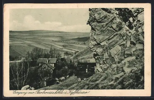 AK Kyffhäuser, Eingang zur Barbarossahöhle
