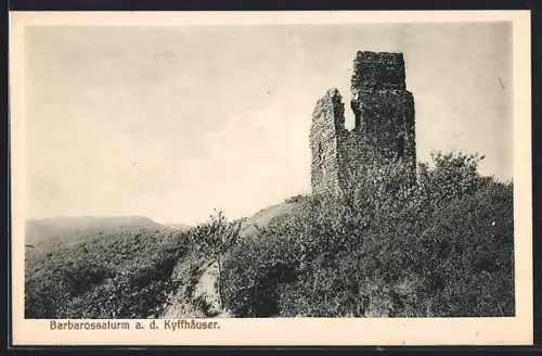 AK Kyffhäuser, Blick auf den Barbarossaturm
