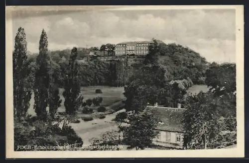 AK Burgscheidungen, FDGB-Erholungsheim mit Umgebung