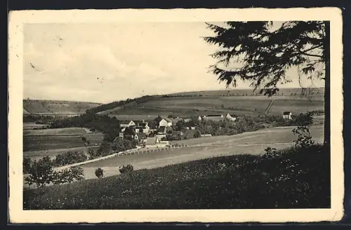 AK Dietendorf / Wetterzeube, Fernblick auf das Dorf
