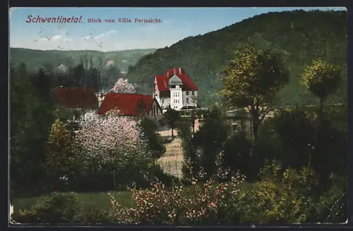 AK Schwentinetal, Teilansicht von Villa Fernsicht
