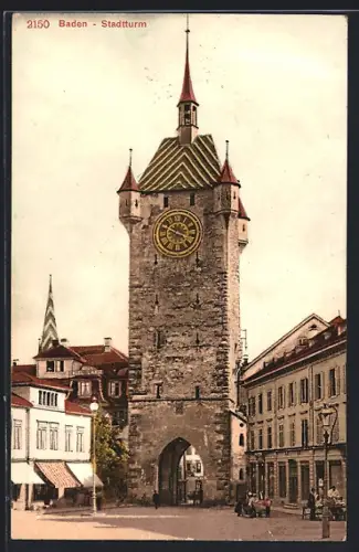 AK Baden, Strasse am Stadturm