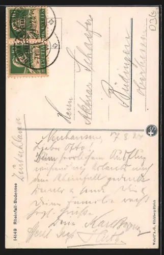 AK Konstanz, Ortschaften von Rheinfall bis zum Bodensee