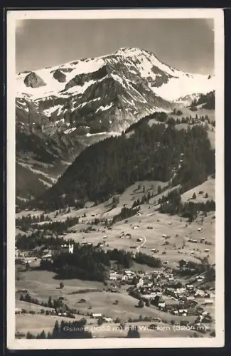 AK Gstaad, Panorama mit Wildhorn