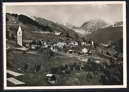 AK St. Peter, Ortsansicht mit Strela-Pass u. Küpferfluh