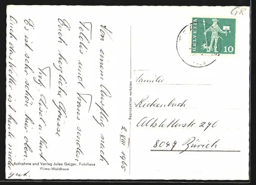 AK Trans /Domleschg, Teilansicht mit Faulhorn