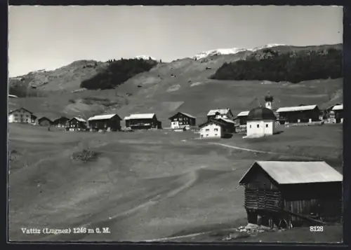 AK Vattiz /Lugnez, Ortspanorama mit Umgebung