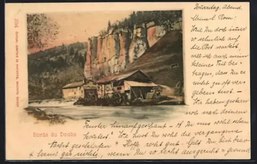 AK Saut du Doubs, Bords du Doubs, Un Moulin