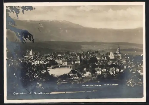 AK Solothurn, Gesamtansicht mit Bergen