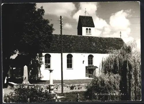 AK Wohlenschwil /Arg., Schweizerisches Bauernmuseum mit Denkmal