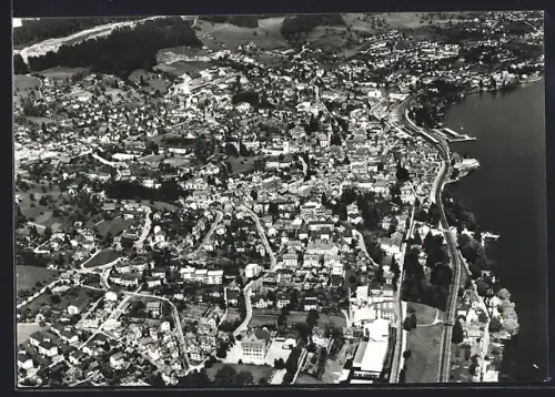 AK Horgen am Zürichsee, Panorama vom Flugzeug aus