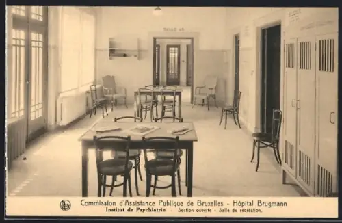 AK Bruxelles, Hôpital Brugmann, Institut de Psychiatrie, Section ouverte, Salle de récréation