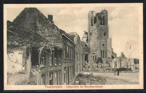 AK Passchendaele, Linkerzijde der Becelaerstraat