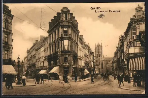 AK Gand, La rue de Flandre