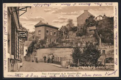 AK Verviers, Pont d`Andrimont et le Mamelon-Vert