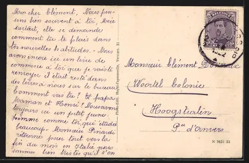 AK Verviers, Pont d`Andrimont et le Mamelon-Vert