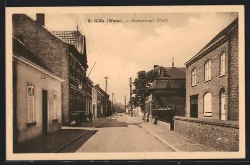 AK St. Gillis /Waas, Statiestraat, Post