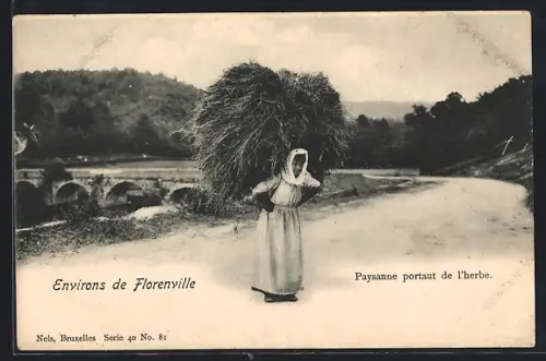 AK Florenville, Paysanne portaut de l`herbe