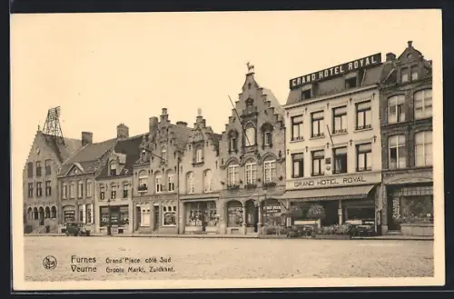 AK Furnes, Grand`Place, côté Sud, Grand Hotel Royal