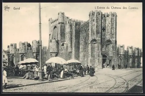 AK Gand, L`Entrée du Château des Comtes