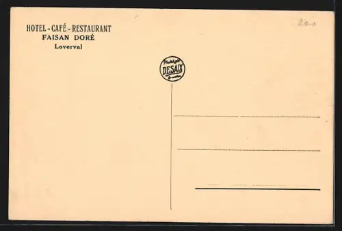 AK Loverval, Hotel Faisan Doré