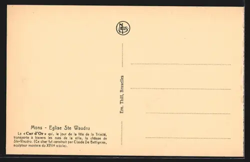 AK Mons, Eglise Ste Waudru