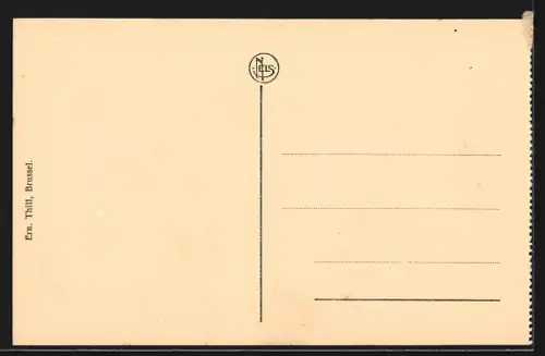 AK Postel, Zicht van uit het Noord-Westen op de Kerk en deel der abdij