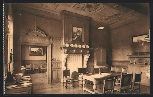 AK Postel, 1te Ontvangstzaal met schoone plafonds uit de 18e eeuw