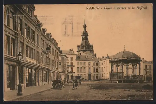 AK Namur, Place d`Armes et le Beffroi
