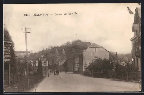 AK Malmedy, Entrée de la ville