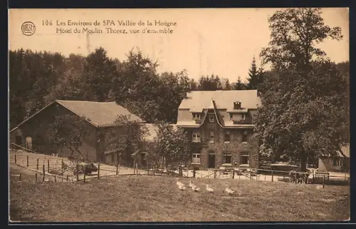 AK Spa, Vallée de la Hoegne, Hôtel du Moulin Thorez, vue d`ensemble
