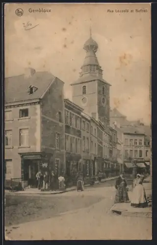 AK Gembloux, Rue Léopold et Beffroi
