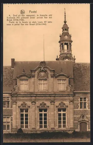 AK Postel, Blick auf ein Haus im Louis XV-Stil