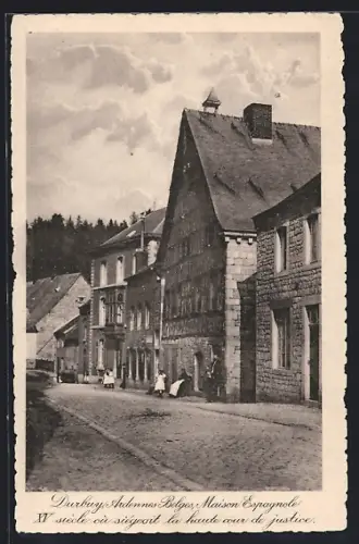 AK Durbay, Ardennes Belges, Maison Espagnole où siégeait la haute cour de justice