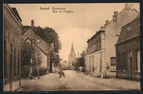 AK Hechtel, Rue de l`Eglise, Strassenpartie