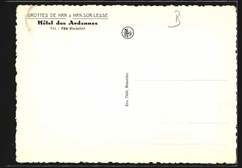 AK Rochefort, Hotel des Ardennes