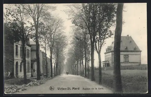 AK Virton-St. Mard, Avenue de la Gare, Bahnhofstrasse